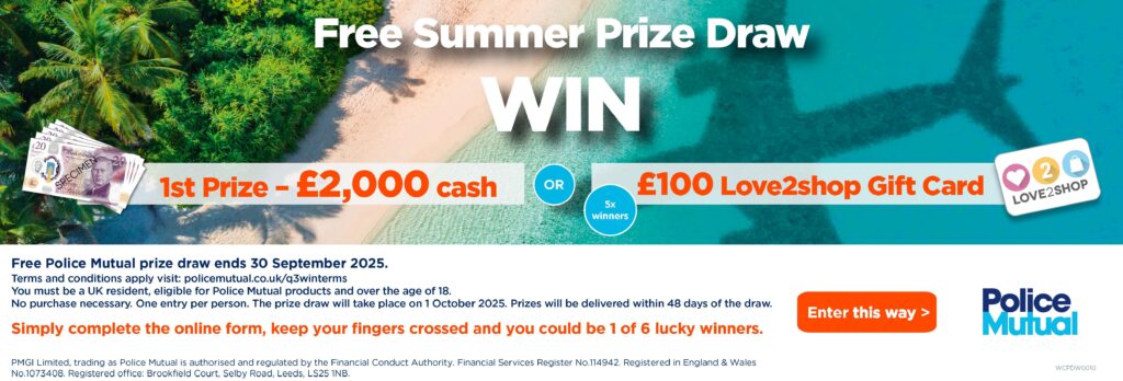 Police Mutual summer prize drawer 2025