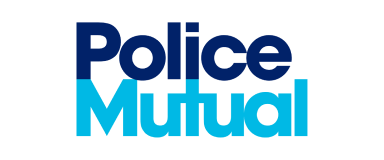 Police Mutual logo in blue