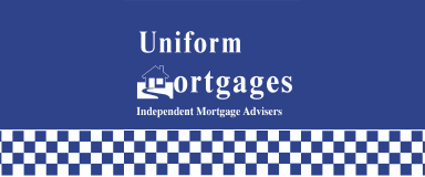Uniform Mortgages blue chequered logo banner