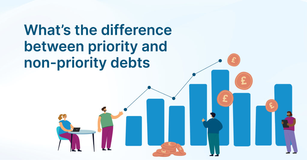 Priority and non-priority debts graphic